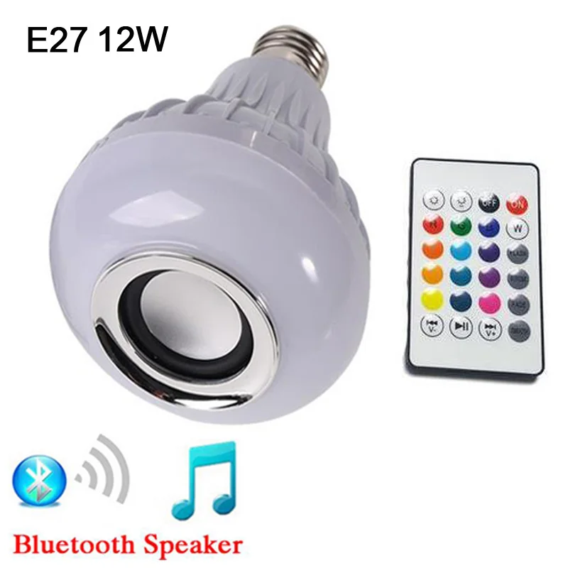 RGB E27 12W GBKOF 3 Вт 5 Вт 7 Вт 10 Вт 12 Вт 15 Вт RGB светодиодный светильник E27 E14 AC110V 220 В светодиодный светильник с дистанционным управлением диммер праздничное красочное ночное освещение - Испускаемый цвет: RGB E27 12W