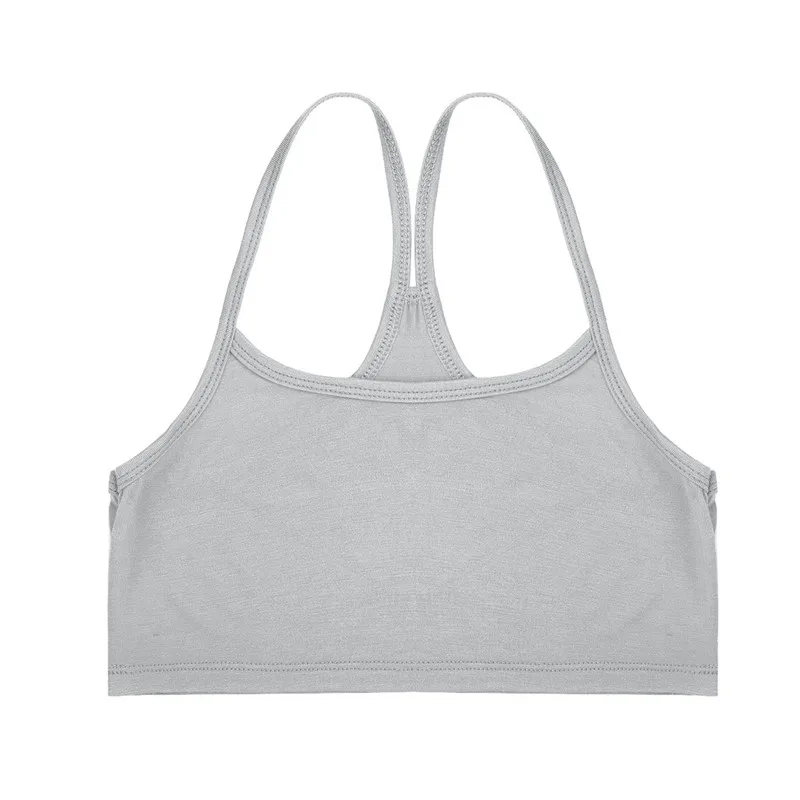 Gray Женский летний укороченный топ без рукавов на тонких бретельках, облегающий камзол, сплошной цвет, короткий жилет, майка, бюстгальтер, топы, пляжные спортивные топы - Цвет: Gray
