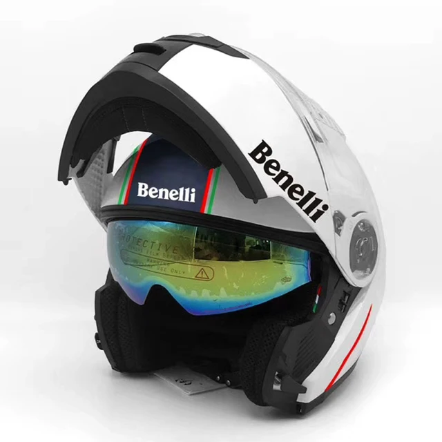Benelli Flip Up Motorcycle Helmet Man Motorbike Modular Racing Capacete  Riding Full Face Helmet Casco Dot Casque Moto - Helmets - AliExpress