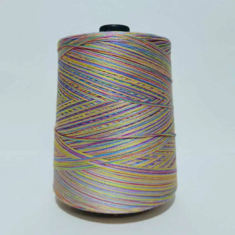 Soft Smooth Fancy Space Dye 8 Ply 100% Pure cotton Yarn Baby Organic Lace Cotton Crochet Knit Sewing Weaving Thread 500g X5309 2