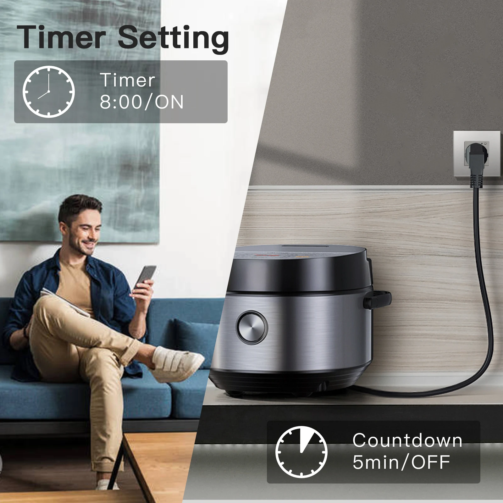 vida inteligente branco preto cinza cor 8686mm 03