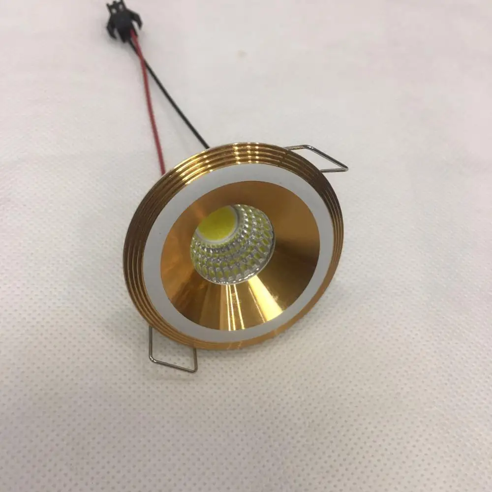 Бросился настоящий Luces Led Мини точечный цвет для потолочных светильников круглая модель 10 шт./лот 3 Вт Led spot Lightsr стекло спереди хороший эффект