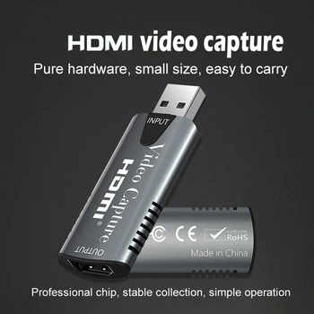 

Video Capture Card Recorder Boxes Household Computer Safety USB 2.0 HDMI HD 1920 x 1080P Parts for Live Streaming