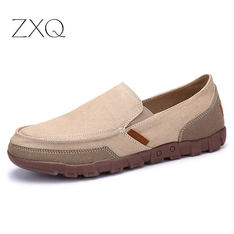 

Men Casual Canvas Loafers Big Size 38-48 Slip On New 2020 Spring Men's Flat Shoes for Male Footwear