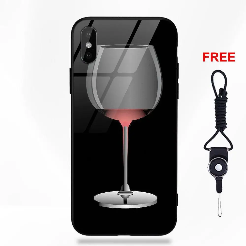 Omdnwd на бокале вина в Париже Эйфелева башня для Apple iPhone 5 5C 5S SE 6 6S 7 8 Plus X XS Max XR