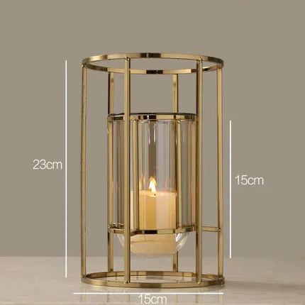 Gold Metal Candle Holders Wedding Decorations Modern Candle Holders Gold Centerpiece Photophore Verre Glass Candlestick zt035 - Цвет: STYLE6