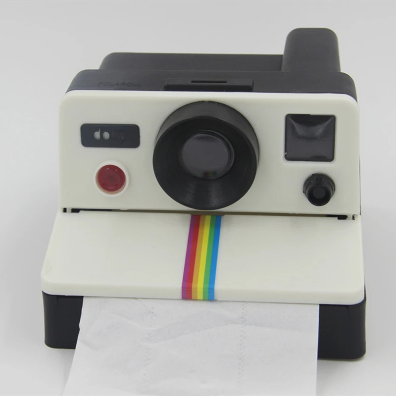 1 Pcs creative Retro Film Camera Shape Inspired Tissue Boxes Tube Toilet Roll Paper Holder Box Bathroom Accessories