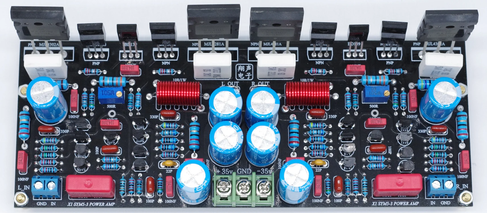 2*100W Stereo Audio Amplifier Board Symasym5-3 Discrete