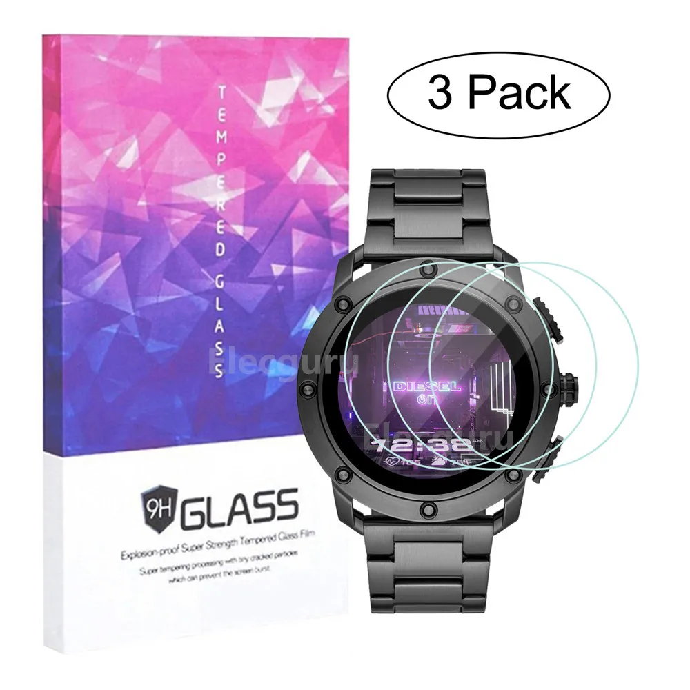 Защитная пленка для экрана для дизельного топлива на Axial Smartwatch 9H из закаленного стекла 2.5D HD Прозрачная защитная пленка без пузырей с защитой от царапин