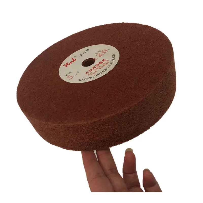 

Nylon Polishing Wheel 8X2 Non-woven Polishing Wheel Fiber Polishing Wheel Stainless Steel Only Pulling Wheel
