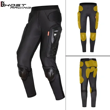

GHOST RACING Motorcycle Armor Pants Riding Motorbike Trousers Motocross Moto Off Road Racing Sports Knee Protective Gear M-3XL