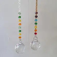 30 мм стеклянный хрустальный шар Призма кулон Suncatcher Радуга производитель для окна, офиса, украшения сада 2 Упаковка/комплект