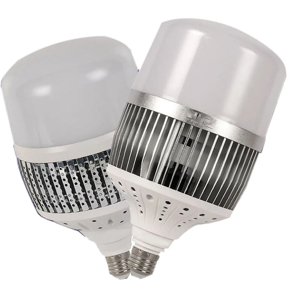 

GD 1pc Super Bright 36W 50W 80W 100W 150W 200W LED Bulb Light E40 E27 AC220V LED Lamp High Power LED for Warehouse Engineering