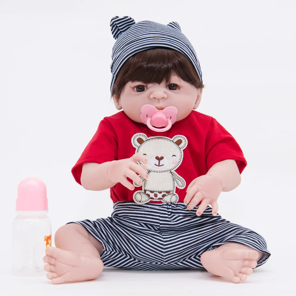Реалистичные 22 дюйма милые Новое поступление Bebe Reborn Alive кукла полное тело