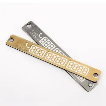

Universal Car Luminous Temporary Parking Card Sucker Night Phone Number Card Plate for Car Stop Parking Sign Notice Number