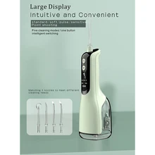 

4PCS/Set Oral Flosser Irrigator Portable Water Dental Flosser Water Jet Toothpick 3 Modes Teeth Cleaner Tooth Oral Clean Machine