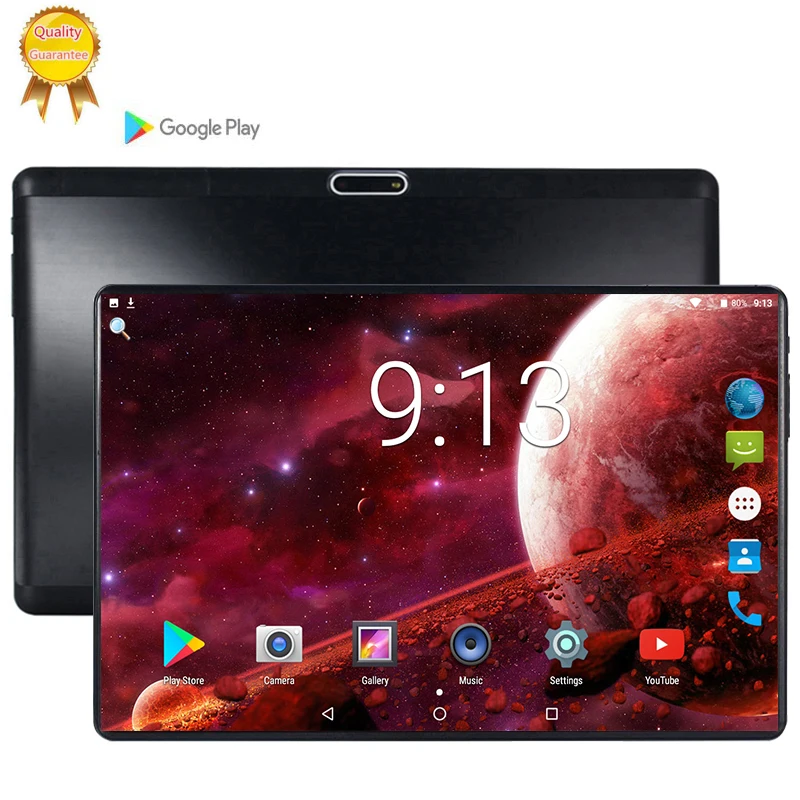 

10.1 inch 2.5D Screen Tablet 8 Octa Core 6GB + 64GB 128GB ROM Dual SIM 5.0 MP GPS Android 9.0 google IPS the tablet pc MT6753