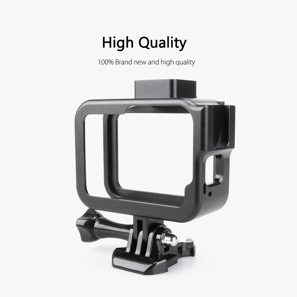 Vamson CNC алюминиевый сплав защитный чехол клетка для GoPro Hero 8 черная клетка для объектива для Go Pro Hero 8 аксессуары VP654