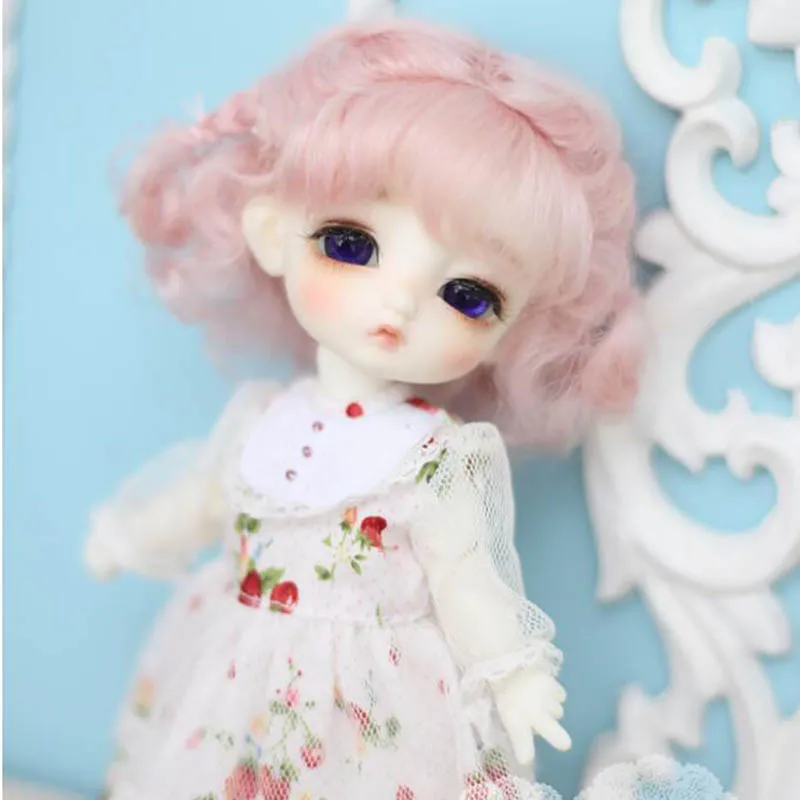 Парик для куклы Bybrana Bjd 1/3 1/4 1/6 1/8 из мохера принцессы с двойной оплеткой Короткие