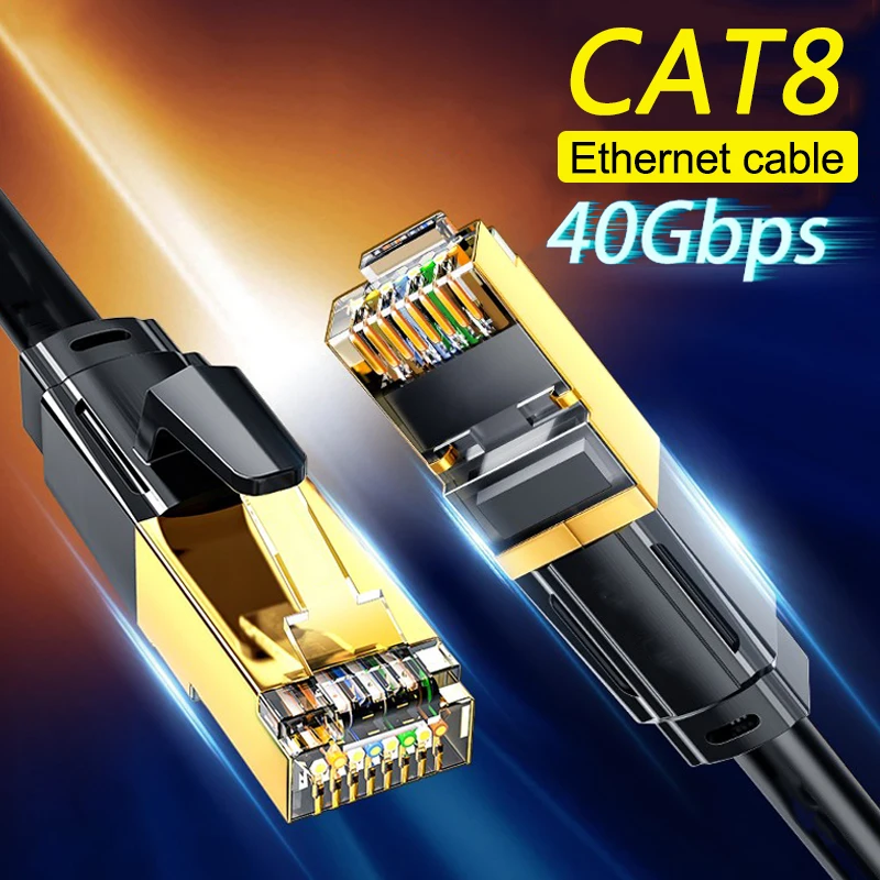 Ethernet-кабель RJ45 Cat8 сетевой кабель UTP для пк 40 Гбит/с совместимый роутер патч-корд