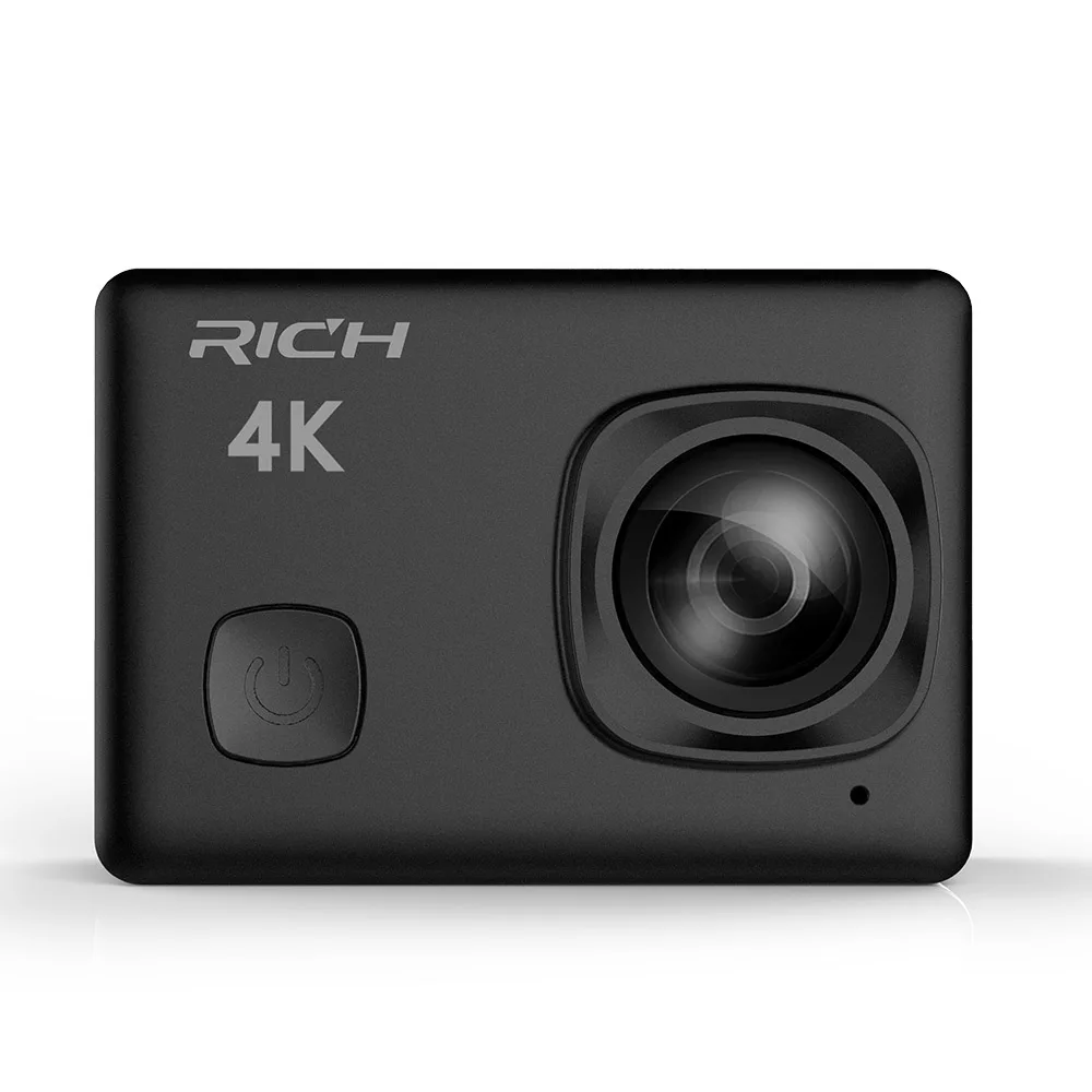 Черный Ультра HD Экшн-камера NT96660 Wifi 12MP 4 k/30fps 1080 p/60fps пульт дистанционного управления 170D объектив go Водонепроницаемая профессиональная спортивная камера - Цвет: Черный
