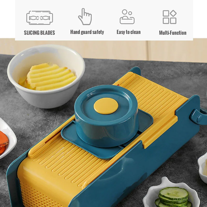 Daržovių pjaustytuvas Virtuvės reikmenys Mandolino pjaustyklė Vaisių pjaustytuvas Bulvių skustukas Morkų sūrio tarka Daržovių pjaustyklė Virėjas_voghion.com