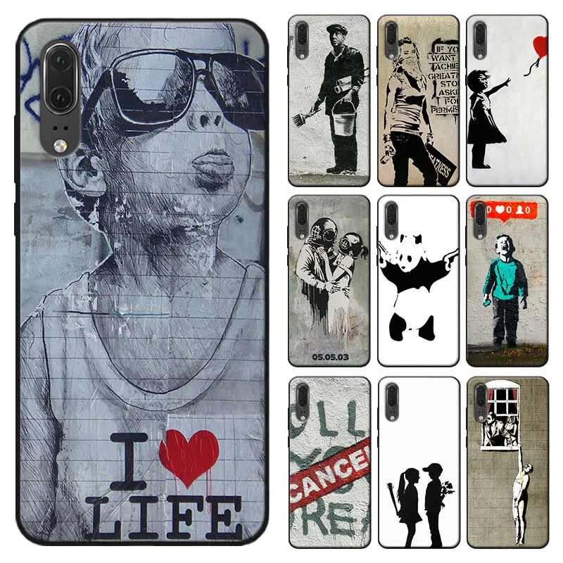 Soft silicone Phone Case for xiaomi redmi k30 note 8 pro 8a a3 9t 10 Street Art |