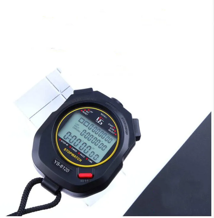 Multi channel electronic stopwatch timer, fitness running track and field training, student referee, waterproof countdown