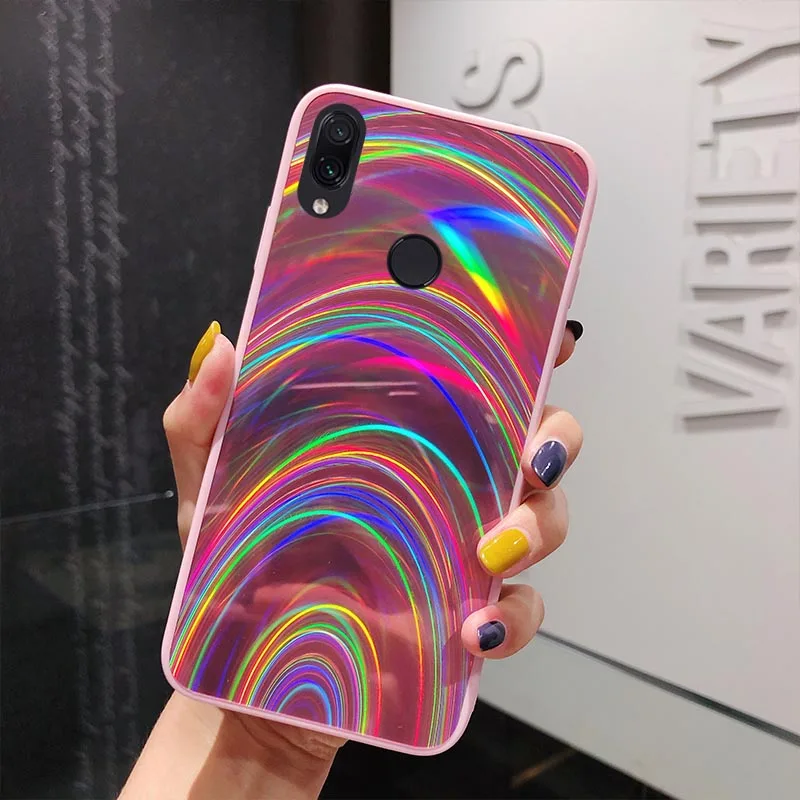6 Градиентные радужные чехлы для huawei P30 P20 mate 20 Lite Y6 Y7 Y9 P Smart Plus Prime Honor 8A 8X 7C Pro 10i 20i акриловый чехол - Цвет: 6