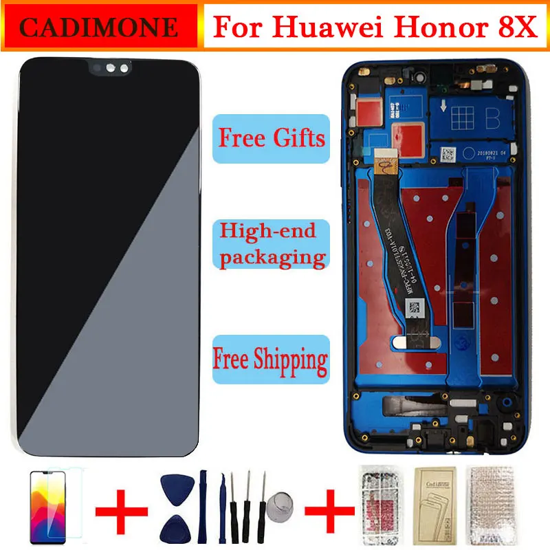 Оригинальный ЖК дисплей для huawei Honor 8X экран с рамкой сенсорный замена JSN L21 L42