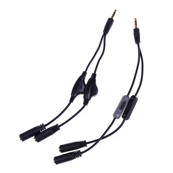 Разветвитель для наушников со штекером 3,5 мм и разъемом 2 шт.