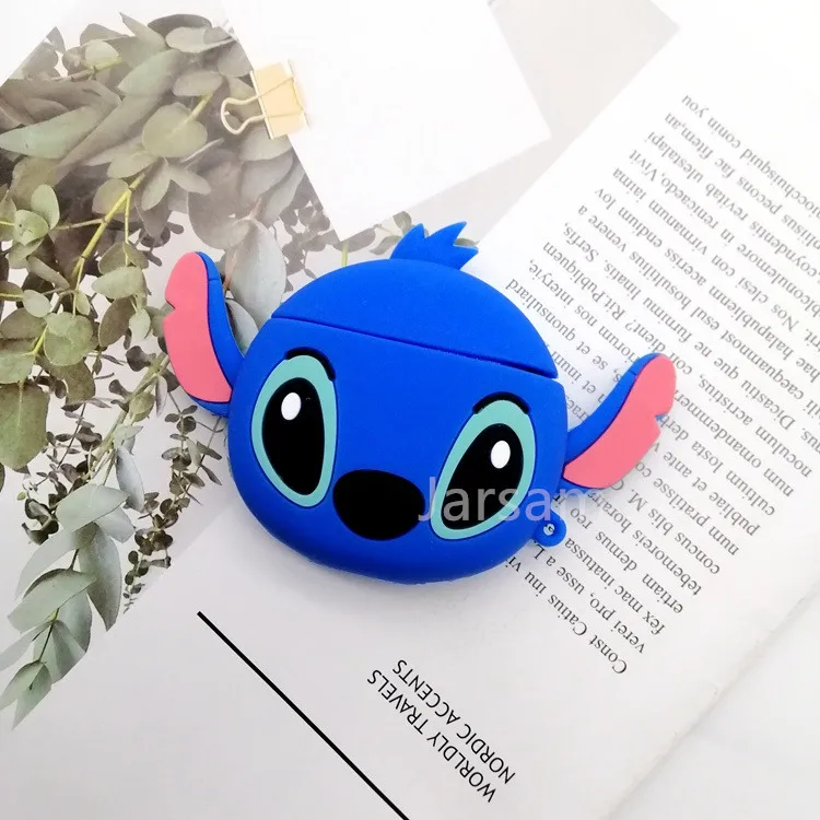 3D big Stith Чехол для Airpods, силиконовый чехол с рисунком для Apple Air pods, милый чехол для наушников, 3D чехол для наушников, аксессуары для наушников - Цвет: 3D big Stith