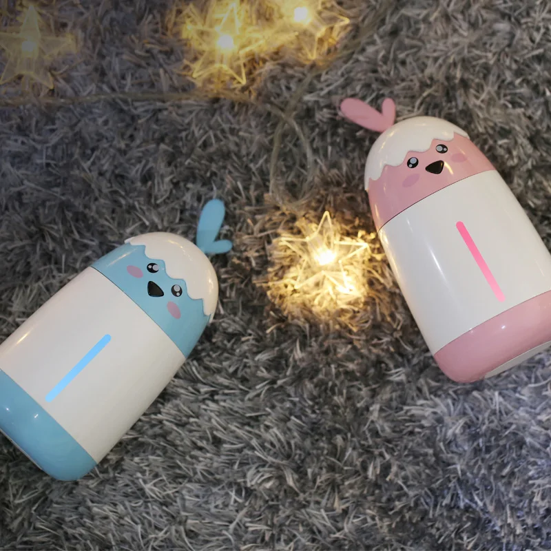Бесшумный увлажнитель для спальни, увлажнитель для автомобиля, USB, мини-увлажнитель, увлажнитель с мультипликационным принтом Meng, курица, увлажнитель, милый, портативный, офисный увлажнитель