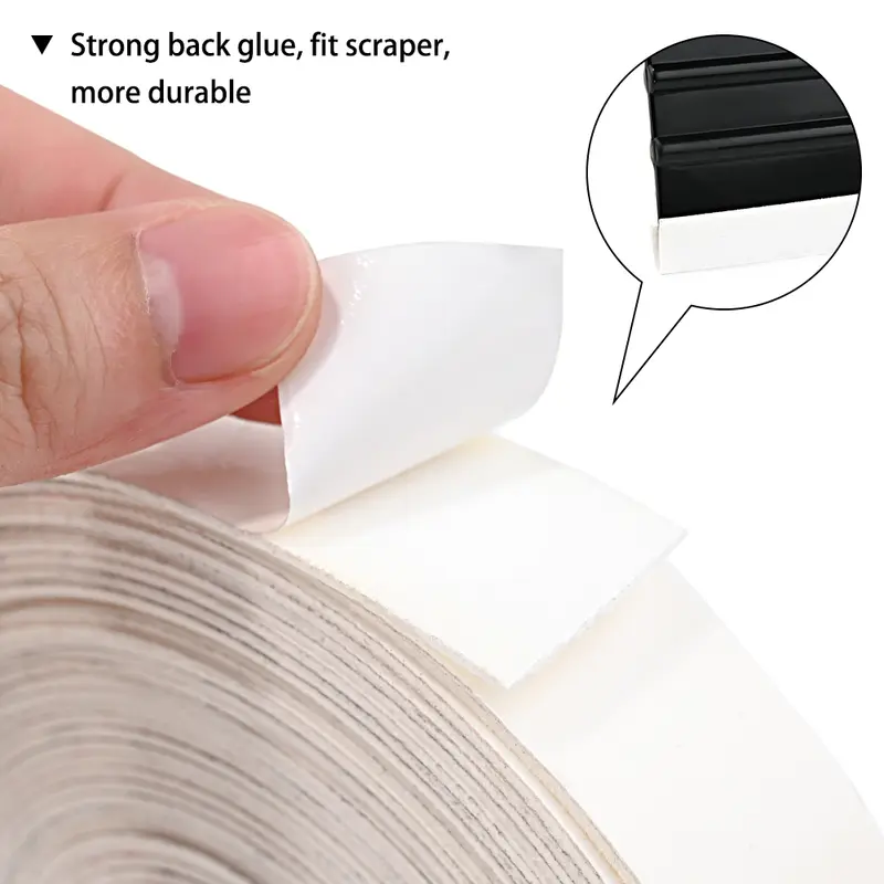 EHDIS Suede Edge Fabric Felt For Plastic Scraper Squeegee Carbon Fiber Covering Film Protective Cloth Vinyl Wrap Car Tint Tools - Image 4