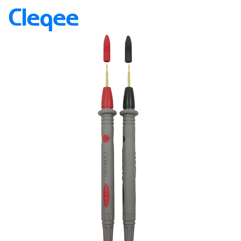 Cleqee P1502 2 шт. датчики для мультиметра Сменные иглы Универсальный зонд Тестовые провода для цифрового мультиметра кабель щупа провода советы