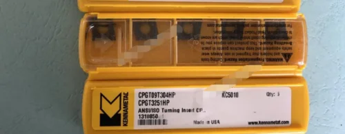 10 шт. KENNAMETAL карбидные вставки CPGT09T304HP KC5010