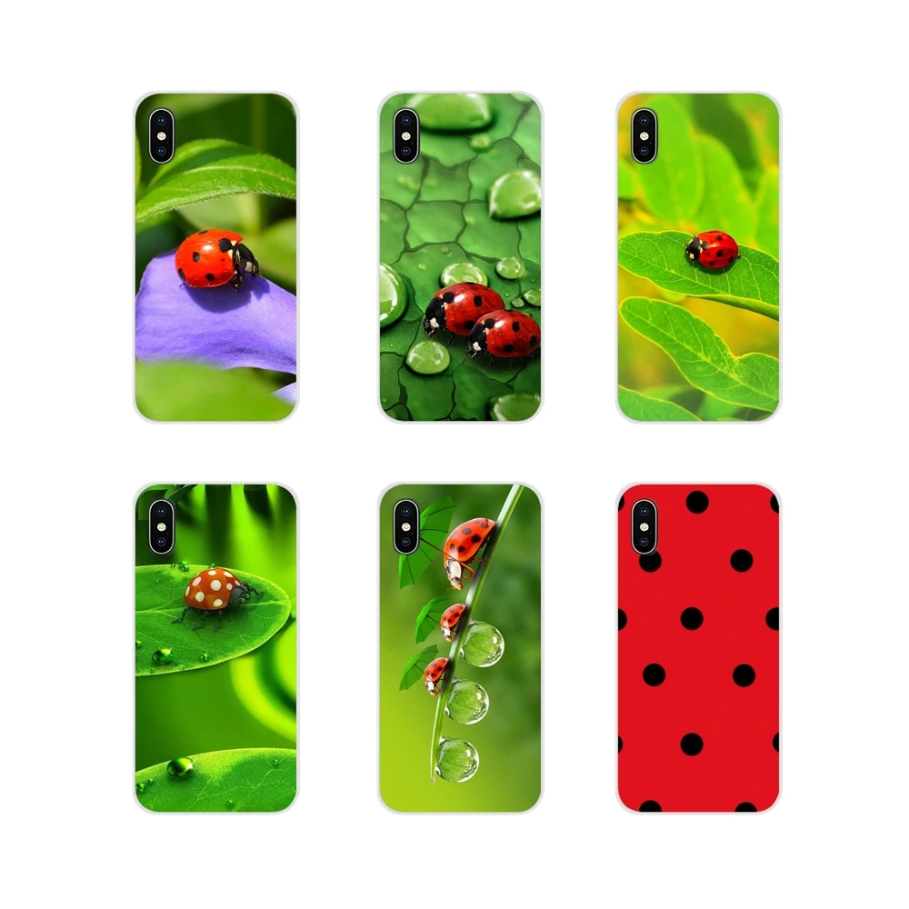 Аксессуары божья коровка с четырьмя листьями чехлы для телефонов Apple iPhone X XR XS 11pro