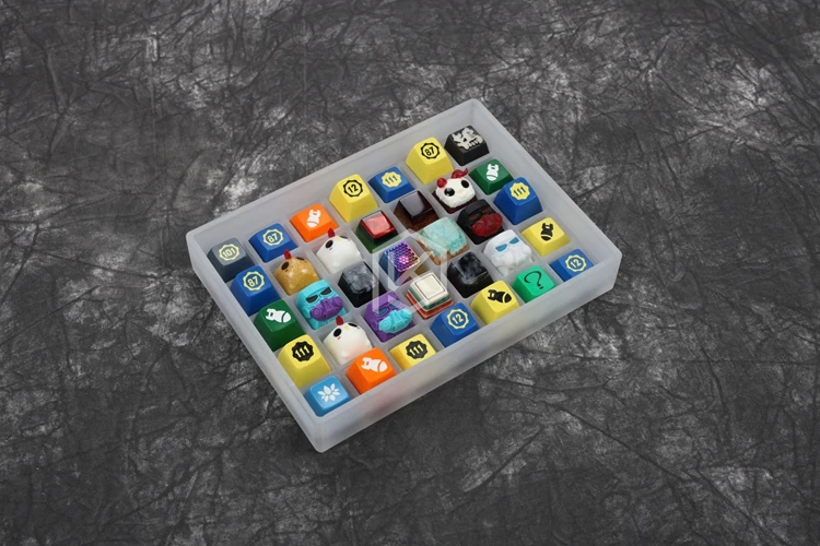 [Только коробка] злая коробка акриловый набор клавишных колпачков в коробке 7x5