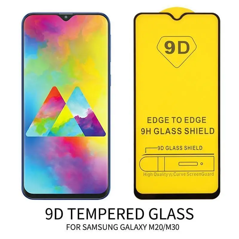 9D Стекло для samsung A20E A50 A80 A6 A8 плюс A9 чехол закаленное стекло Защита для экрана камеры A30 M30 M20 M10 50 м A10 полное покрытие