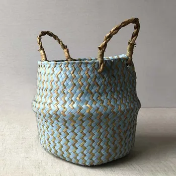 

Handle Plant Basket Interior Balcony Decorations Gardening Plants Nursery Seedling Flowers Folding Planters