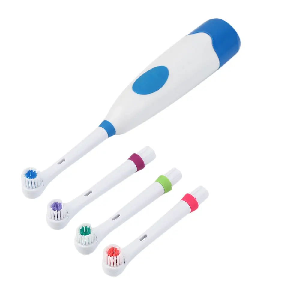 Portable Battery Operated Electric Toothbrush Set 1 Adult Toothbrush+3 Brush Heads Ultrasonic Sonic Rotary Electric Toothbrush Portable Battery Operated Electric Toothbrush Set 1 Adult Toothbrush+3 Brush Heads Ultrasonic Sonic Rotary Electric Toothbrush