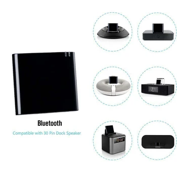 

Wireless Bluetooth Stereo 4.1 Music Receiver Audio Adapter For Iphone iPod 30 Pin Dock Speaker