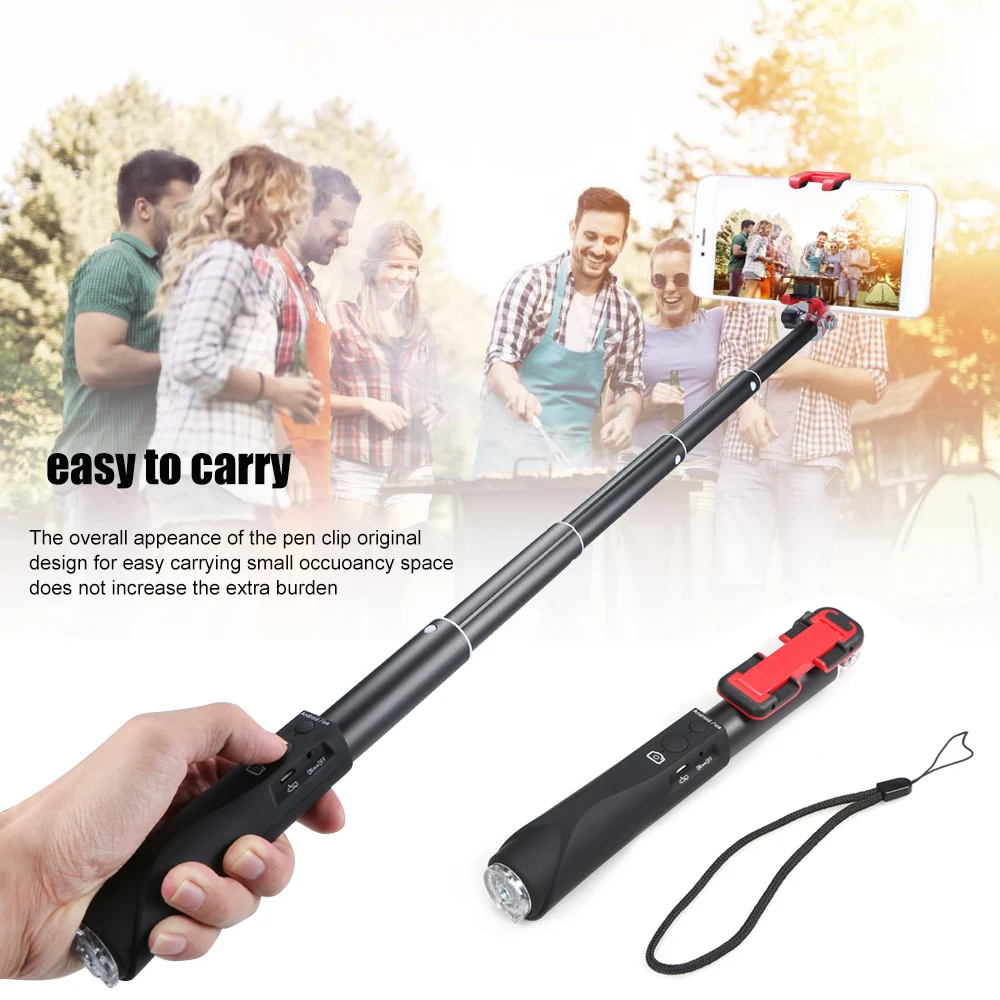 Палка для селфи из алюминиевого сплава BT Phone Selfie Stick для смартфона бесплатно выдвижная штанга для селфи