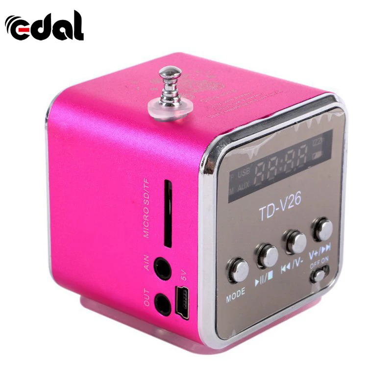 11 портативный микро-usb; мини стерео динамик с басами музыки MP3/4 FM радио 6 цветов