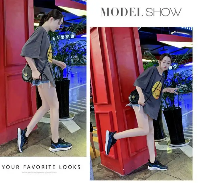 Черный The new summer and fall styles are versatile and breathable casual shoes - Цвет: Черный