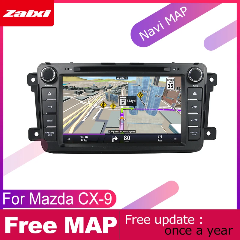 ZaiXi android автомобильный dvd GPS; Мультимедийный проигрыватель для MAZDA CX-9 2006~ автомобильный dvd НАВИГАЦИЯ Радио Аудио Видео плеер навигационная карта