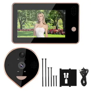 

4.3inches Colorful Screen Smart IR WIFI Door Viewer Video Doorbell PIR Motion Detection motion sensor bell New