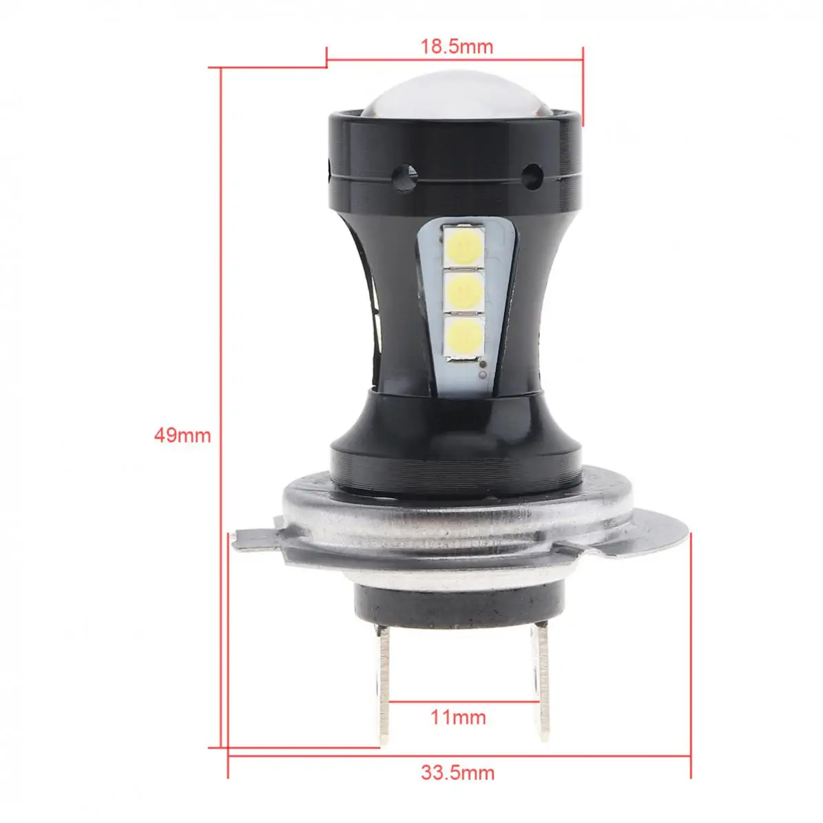2шт 18W 950LM H7 18x3030 SMD СВЕТОДИОДНЫЙ 6500K белый автомобильный противотуманный светильник для автомобилей