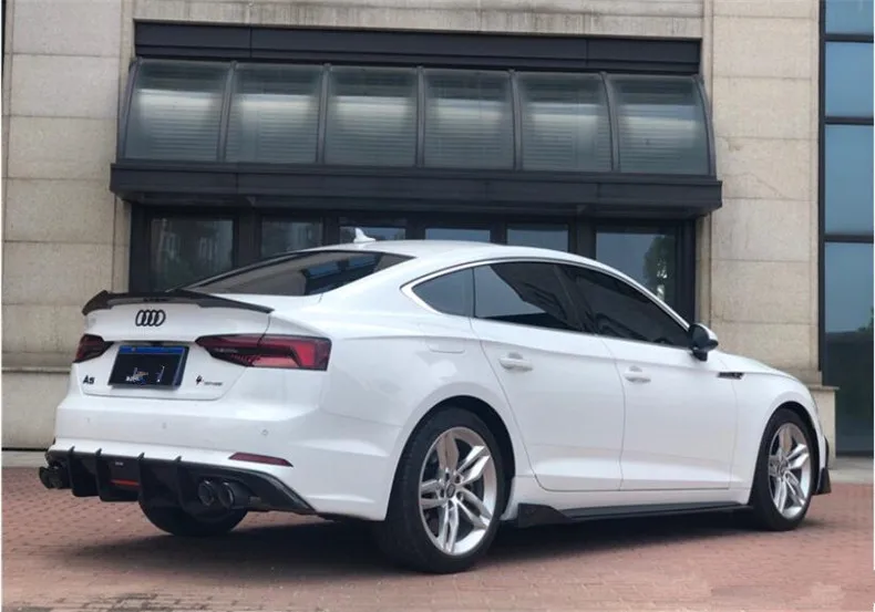 Для Audi A5 S5 B9 углеродное волокно передний и задний спойлер высокого качества бампер диффузор авто аксессуары