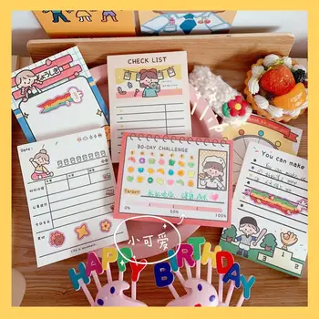 

Creative Memo Pads Weekly Plan Notes School Supplies Post Note Pads Office Stationery Bookmark Notepad